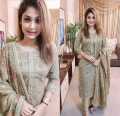 Cotton Screen Unready Printed Salwar Kameez for Women ( Cotton 3 pcs Dress ) By Apan bazar - Dress For Girls - 3 Pice Dress - Three Piece. 