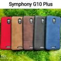 For Symphony G10 Plus Leather Textured Back Cover G 10 +. 