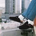 Crestar Trendy Clogs for Women Men Dupes Unisex Suede Cork Footbed Home Sandals with Arch Support Fashion Leather Potato Shoes.