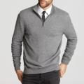 Grey Color Short Zipper Sweater for Men.