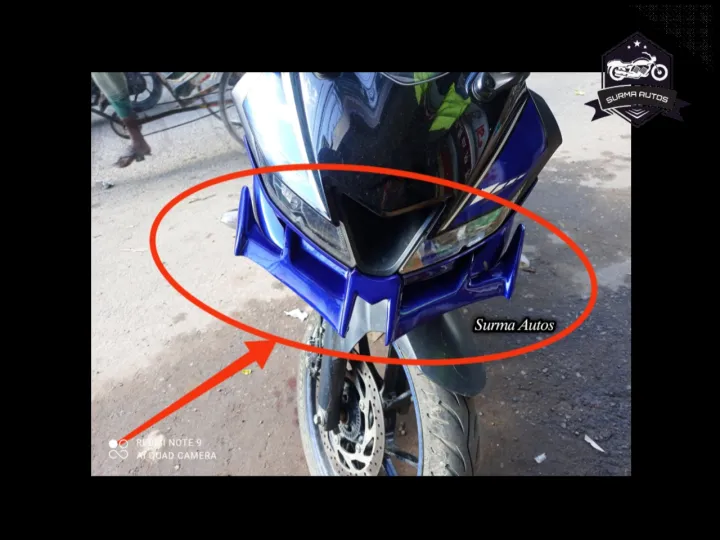 Motorcycle Front Winglet For YAMAHA R15 V3 Motorbike wings | Daraz.com.bd