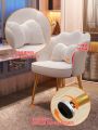 Makeup Chair Light Luxury Girl Bedroom Dressing Table Stool Backrest Nail Petal Chair. 