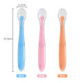 Full Silicone baby soft head spoon spoon children to eat spoon supplementary food bowl spoon -1pcs.