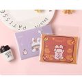 Blessing Thank Envelope Paper Postcard Bear Rabbit Cartoon Decoration Letter Paper Foldable 9 Styles Cartoon Greeting Card Valentine's Day Gifts. 