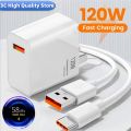 120w Usb Fast Charger Charging Wall Phone Charger Qc3.0 Usb C Type C Cable Adapter For Iphone Huawei Samsung Xiaomi Quick Charge.