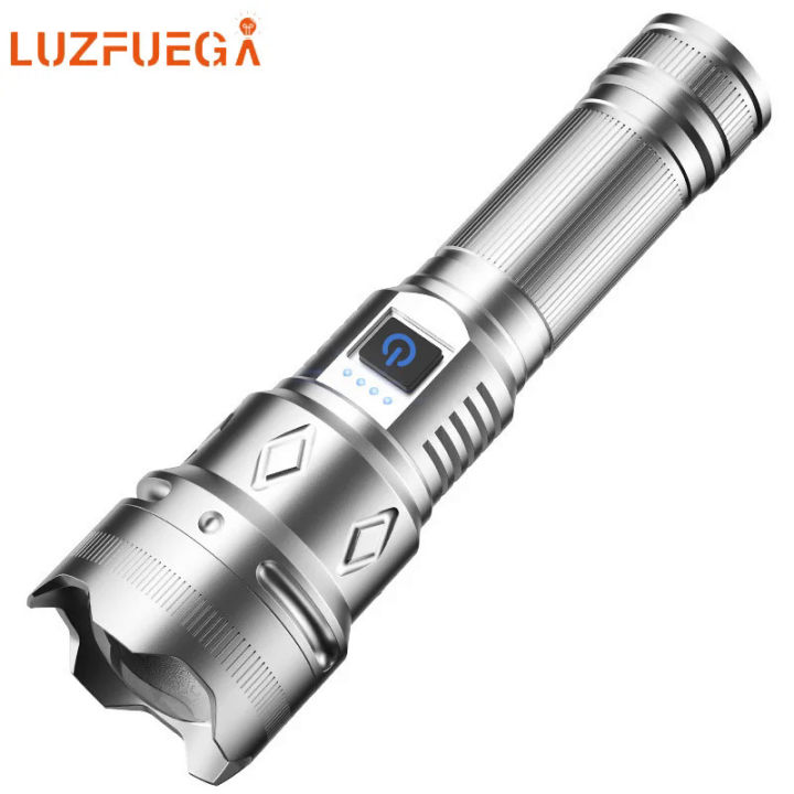 100000000 lumens flashlight torch lantern 500W high power USB charging telescopic zoom home outdoor camping portable lighting