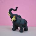 Resin Elephant Figurine Sculpture Fengshui Ornament for Housewarming Gift.
