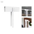 Metal Bifold Folding Door Lock Sturdy for Laundry Room White. 