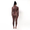 Hugcitar Long Sleeve Solid Turtleneck Skinny Bodycon Jumpsuit Autumn Winter Women Fashion Streetwear Casual Romper. 