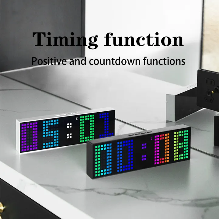 GC%20Digital%20Alarm%20Clock%20With%20Colorful%20Light%20Colors,%20Desk%20Alarm%20Clock%20For%20Bedroom%20With%20Timing%20Function,%20Voice-activated,%20LED%20Display%20Digital%20Clock%20-%20Image%205