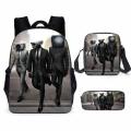 3PC-Set Skibidi Toilet Children's Backpack Boy School Bag for Teenage Backpack Anime Boys Girls Anime Cartoon School Bag Mochila.