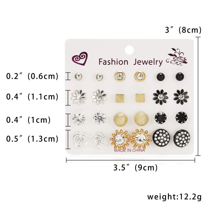 New%20Trendy%20Fashionable%2012%20Pairs%20=24%20Pcs%20Mixed%20Designs%20Pearl%20Stud%20Earrings%20for%20Girls%20Simple%20Stylish%20-%20Earring%20for%20Women%20New%20Collection%20-%20Earrings%20Set%20for%20Girls%20Stylish%20-%20Kaner%20Dul%20for%20Girls%20-%20Image%203
