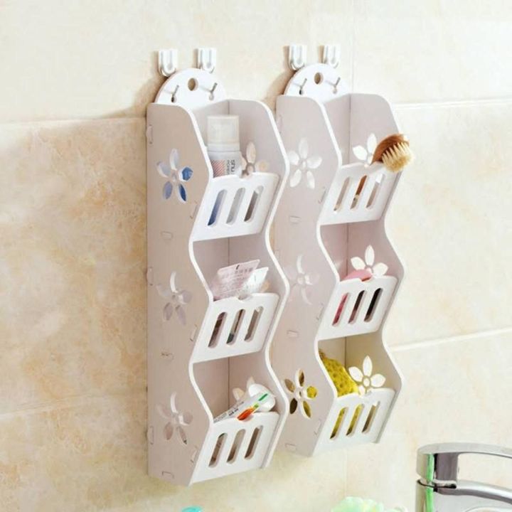 3 Layers Storage Rack Shelf Wall Hanging Organizer For Bathroom Cosmetics Makeup Galaxy Paradise