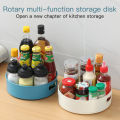 360 Rotating Tray Kitchen Storage Containers for Spice Jar Snack Tray Storage Box Non Slip Organizer hot sell. 