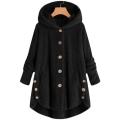 Autumn Winter Coat Women Warm Teddy Bear Coat Wool Jacket Female Plush Coat Hooded Jacket New Women's Coats Solid Color Jacket Hickeys Miees. 