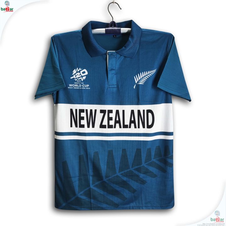 New Zealand T20 World Cup Jersey - Short Sleeve Collar Polo Cricket Jersey For Men - New Zealand Jersey 2026