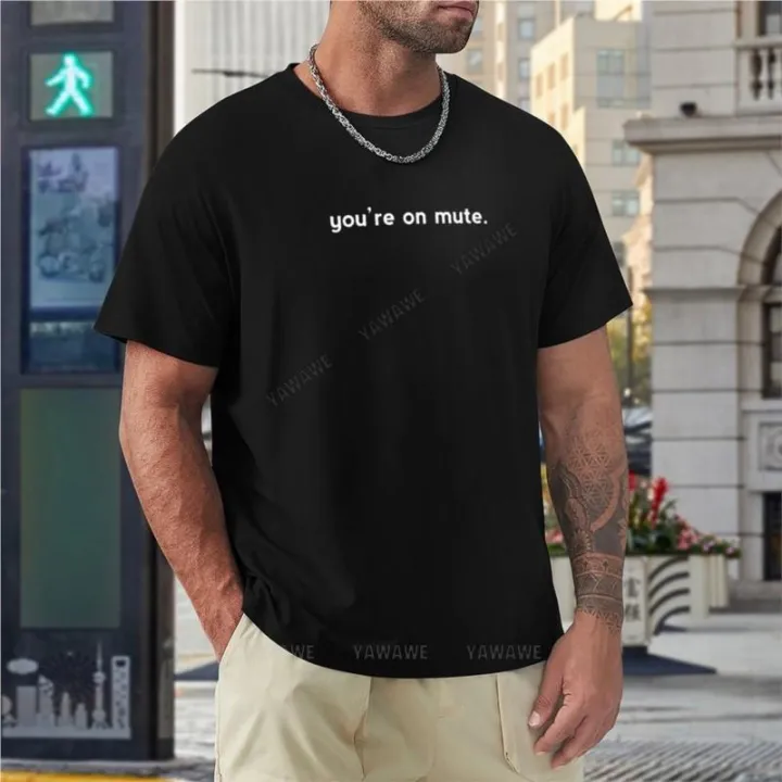 Black%20t-shirts%20you're%20on%20mute%20white%20text%20t-shirt%20black%20t%20shirt%20animal%20print%20shirt%20for%20boys%20men's%20t-shirt%20crew%20neck%20tee%20shirt%20-%20Image%204