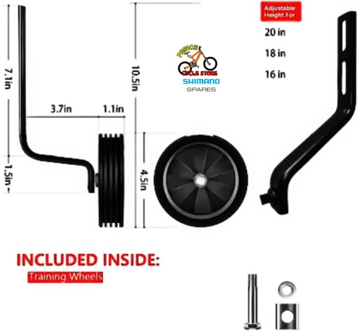 RFL%20Heavy%20Duty%20Cycle%20Training%20Wheels%20for%20Bicycle%2012"%2016"%2020"%20Adjustable%20Size%20Heavy%20Duty%20Cycle%20Side%20Supporter%20Prince%20Cycle%20Store%20-%20Image%203