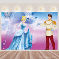 Fairy Tale Cinderella Princess Theme Birthday Party Vinyl Background Baby Shower Photography Props Decor Supplies Photo Poster. 