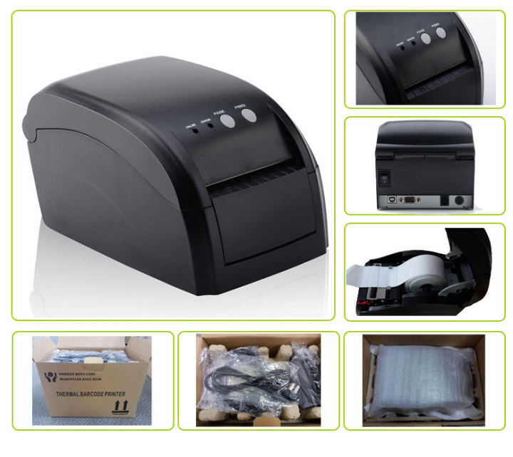 Label Printer Rp80 Rongta RP80VI-USE (USB, Serial, Ethernet) Thermal Label Barcode Printer ...