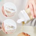 Measured Seasoning Jar with Double Lid Multipurpose Clear Spice Storage Box Sealed Condiment Bottle Reusable Spice Dispenser Spice Container Tools Kitchen Seasoning Bottle. 