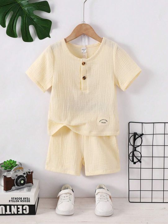 Kid%E2%80%99s%20Boys'%20Casual%20Outdoor%20Turn-Down%20Collar%20Shirt%20Set%20for%20Children%E2%80%99s%20-%20Image%204