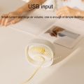 360 Degree Rotation Wind 3 Speeds Mini USB Desktop Fan.