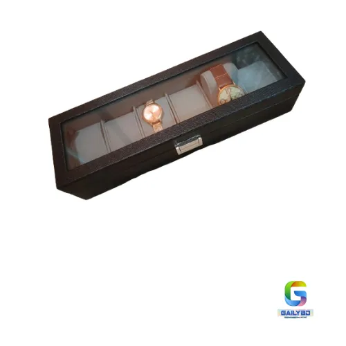 Slots Watch Box for Men, Mens Watch Organizer PU Leather Watches Display  Case Storage Boxes