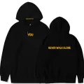 Kpop Letter JIMIN NOMAD BE A GOOD HUMAN Printed Hoodie Winter Plus Fleece Sweatshirt Harajuku Never Walk Alone Outfit Boy Girls. 