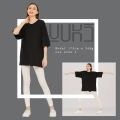 Ladies Solid Color T-Shirt Short Sleeve Crew Neck Top for Women.