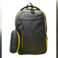 Grey Polyester Backpack for Men.