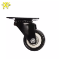 1 Set (4 Pis) 2 Inch Heavy Duty Caster Wheels Polyurethane PU Rubber Swivel Casters With Top Plate & Strong Bearing Quite Mute Non Marking Locking System Casters Black Wheel. 