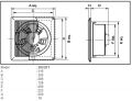 KDK 20CQT1 (20cm/8″) Ceiling Mount Propeller Ventilating Fan.