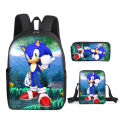 2022 Sonic the Hedgehog School Bag Three-Piece Set Sonic Backpack Set Anime Backpack for Primary and Secondary School Students Amazon. 