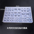 crystal drop glue patch mold Time Gem patch pendant silicone abrasive tool style size.