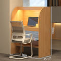 Modern Office Employee Counter Computer Desk with Durable Desktop Bookshelf, / Without Chair / Save Space and Workstation Office Table,  Library Study Area Home Table 48/32. 