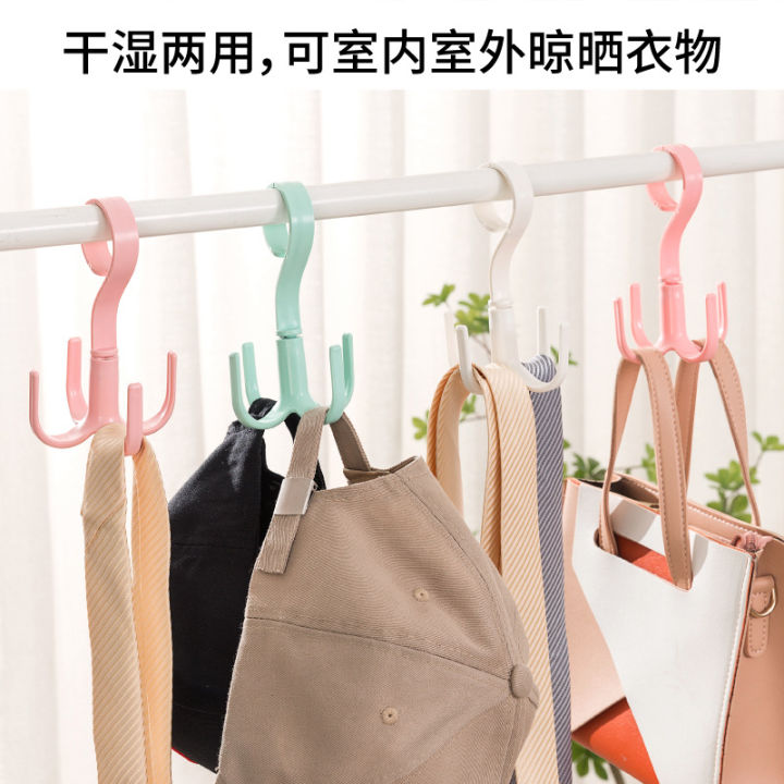 Rotating%204%20Claw%20Hook%20rack%20Multi%20functional%20Creative%20Cloth%20hanger%20Wardrobe%20Tie%20Hat%20bag%20storage%20Organizers%20Bedroom%20Closets%20-%20Image%207
