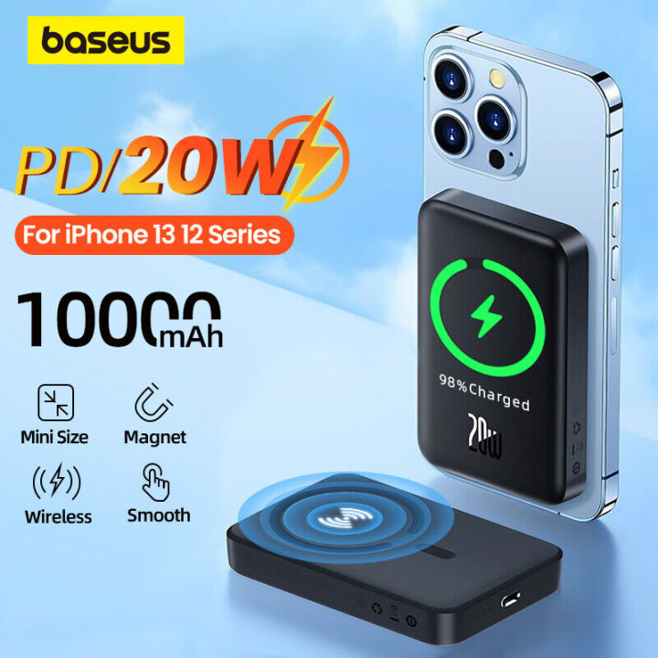 Baseus%20Magsafe%2010000mAh%20Magnetic%20Wireless%20Fast%20Charge%20Power%20Bank%20for%20iPhone%2015/14/13/12%20Series,%20Black%20-%20Image%209