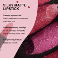 Pack of six Mirsist cross-border matte lipsticks are not easy to fade, matte and do not change color, and the long-lasting lipstick set is wholesale.