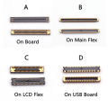 10PCS LCD Display FPC Connector For Samsung A32 4G A325 A325F A325M 5G A326 A326F A326B BR DS Screen Flex Plug Port 78PIN 40PIN.