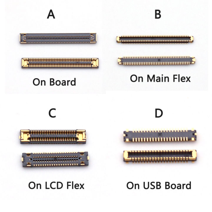 10PCS LCD Display FPC Connector For Samsung A32 4G A325 A325F A325M 5G A326 A326F A326B BR DS Screen Flex Plug Port 78PIN 40PIN