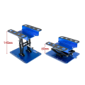 RC Car Repair Work Stand Adjustable Height Assembly Platform Metal RC Car Repair Work Stand Blue. 