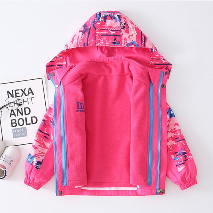 new%20Children%20Polar%20Fleece%20Jacket%20baby%20boy%20Girl%20Sport%20Kids%20Coat%202pcs%20Hooded%20Waterproof%20Windbreaker%20clothing%20Autumn%20Winter%20clothes%20-%20Image%206
