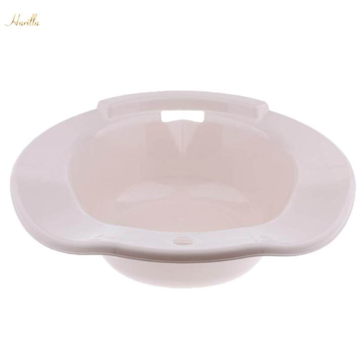 Hip Bath Tub Sitz Bath for Toilet Maternity Hemorrhoid Avoid Milk White