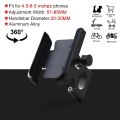 Metal Bike Mobile Holder For mobile phone bracket motorcycle bicycle takeaway rider -Black Easy to Use and Maintain C1. 