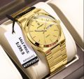 Poedagar PO930M Silver Stainless Steel Analog Wrist Watch For Men. 