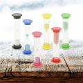 Precise Timing Sand Hourglass Set 2-Minute Multi-duration AU Set Hourglass Timer Transparent 6-piece Sandtimer Collection for Classroom Tools Productivity  Management Children's Learning Kitchen. 