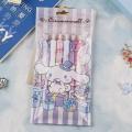 6Pcs/Set Sanrio Kuromi 0.5mm Gel Pens Set Cute Kawaii press gel pen Cartoon School Hello Kitty Student Stationery Supplies Gift.