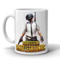 PUBG Players Battleground - White Ceramic Printed Coffee Mug INT-1451. 