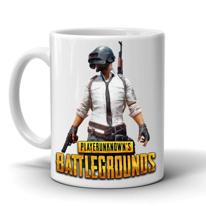 PUBG Players Battleground - White Ceramic Printed Coffee Mug INT-1451